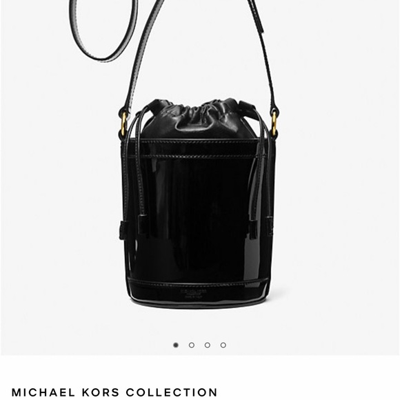 Audrey Medium Patent Leather Bucket Bag (Michael Kors Collection) - Picture 9 of 9